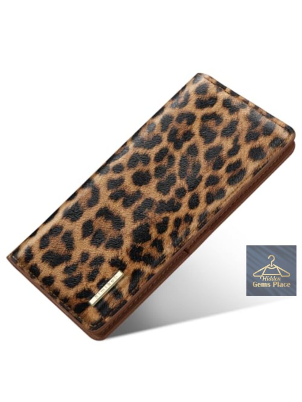 Slim Thin Bifold RFID Wallet Faux Leather Credit Card Holder Long Purse